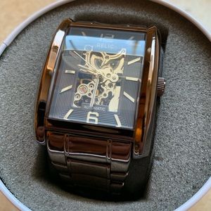 Brown Metal Relic Men’s Watch